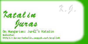 katalin juras business card